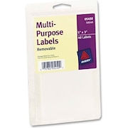 AVERY Avery® Print or Write Removable Multi-Use Labels, 3 x 5, White, 40/Pack 5450